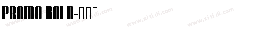 Promo Bold字体转换